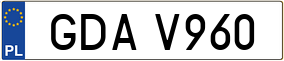 Trailer License Plate